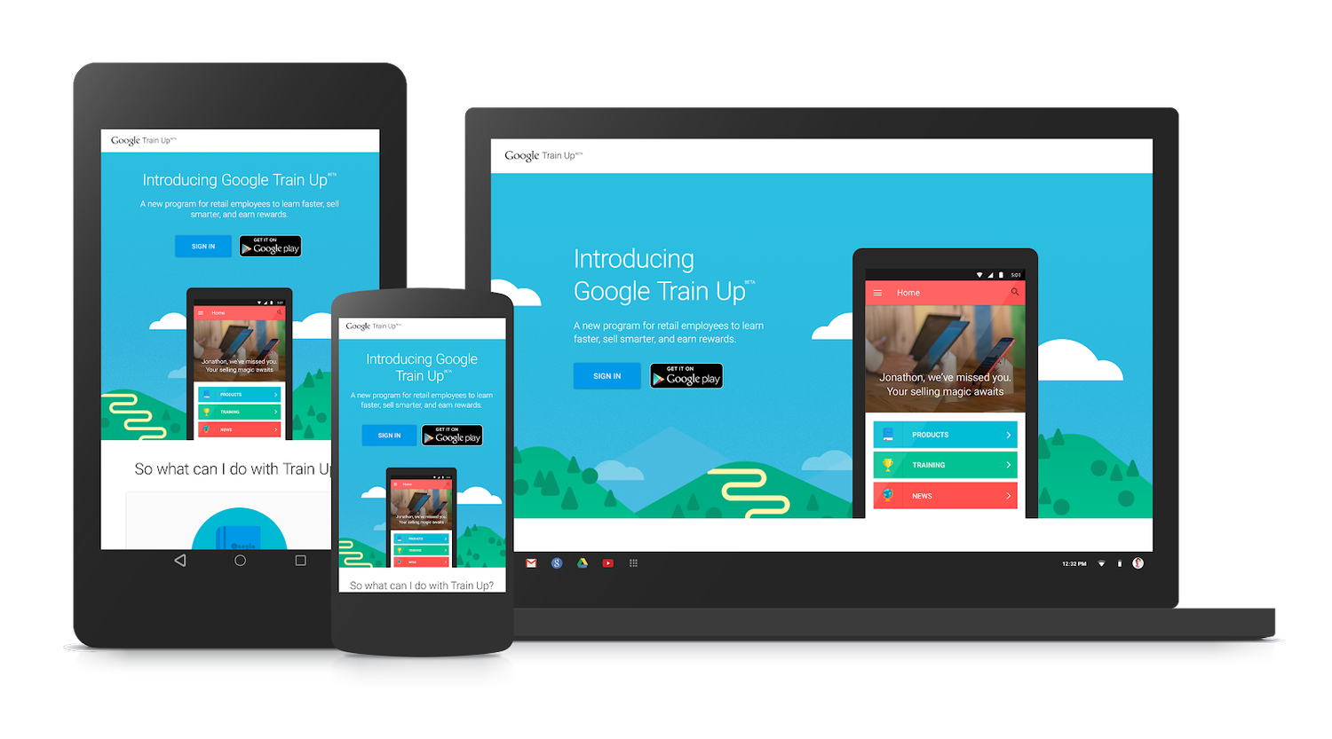 Retail training home page