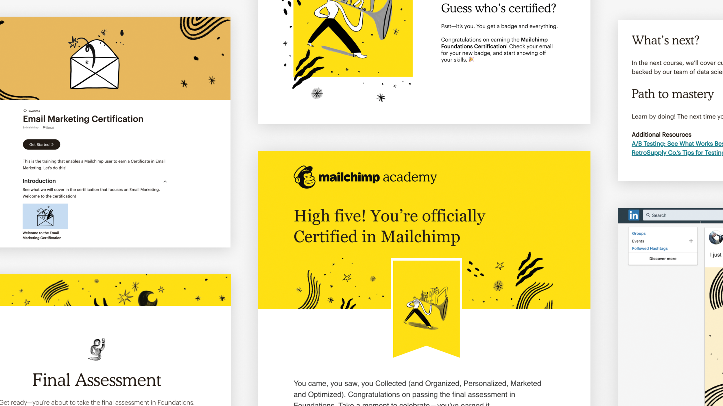 Mailchimp Academy materials