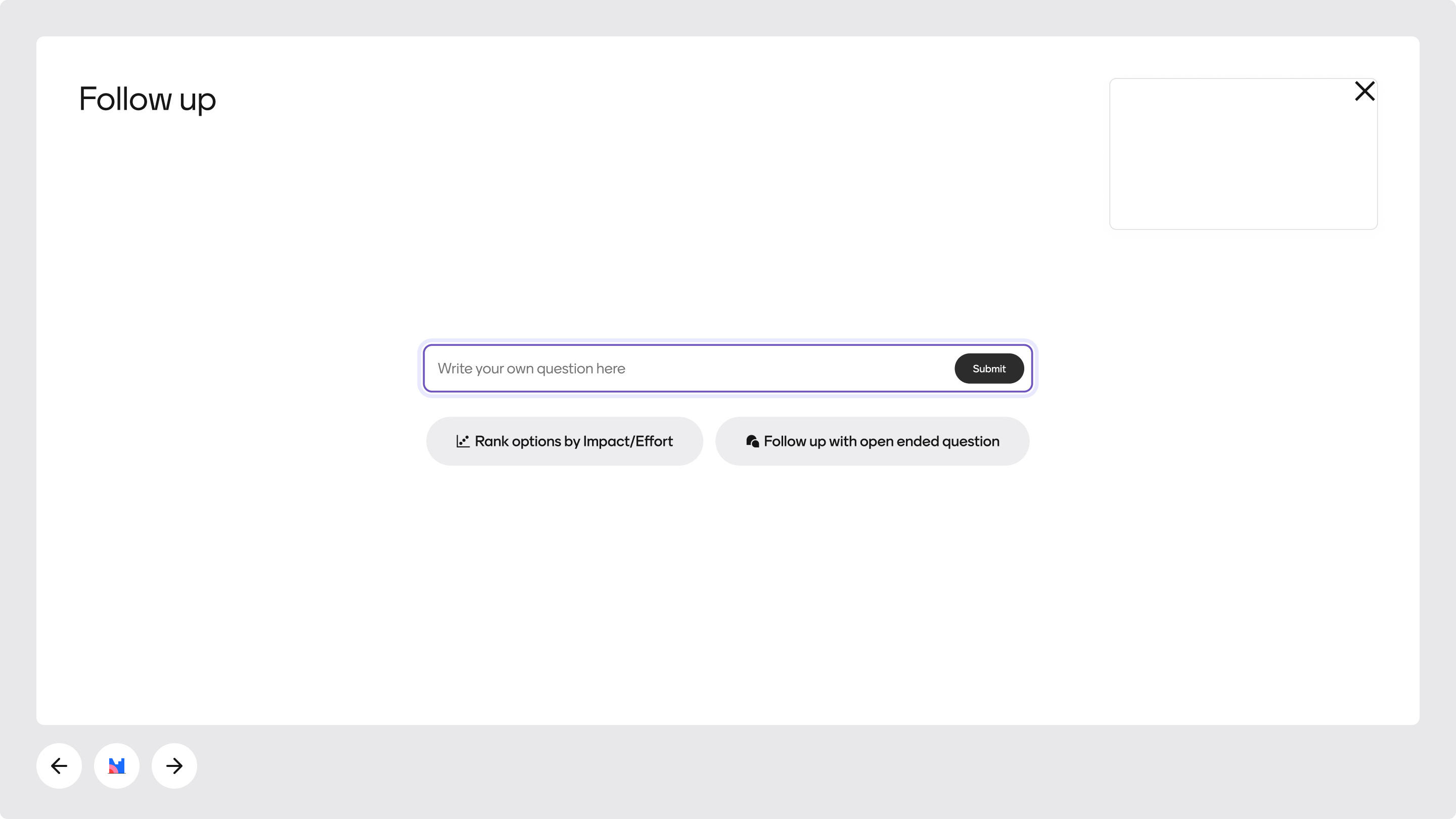 Summary button output