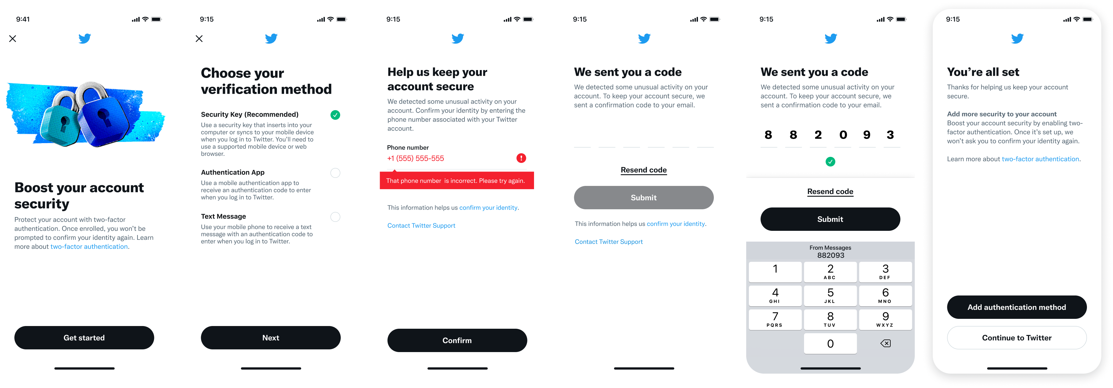 Additional Twitter examples